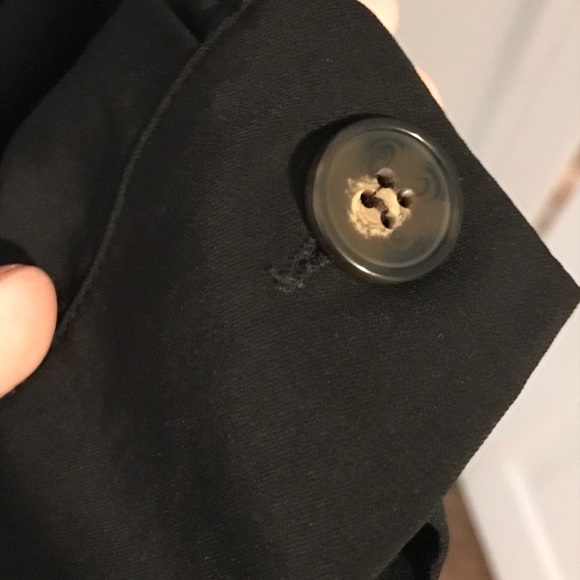 Black asymmetrical black blouse - Picture 2 of 2